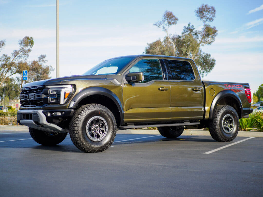 Undercarriage coating applied to Ford Raptor using Feynlab Industrial Coating at DBR Auto Detail in Murrieta