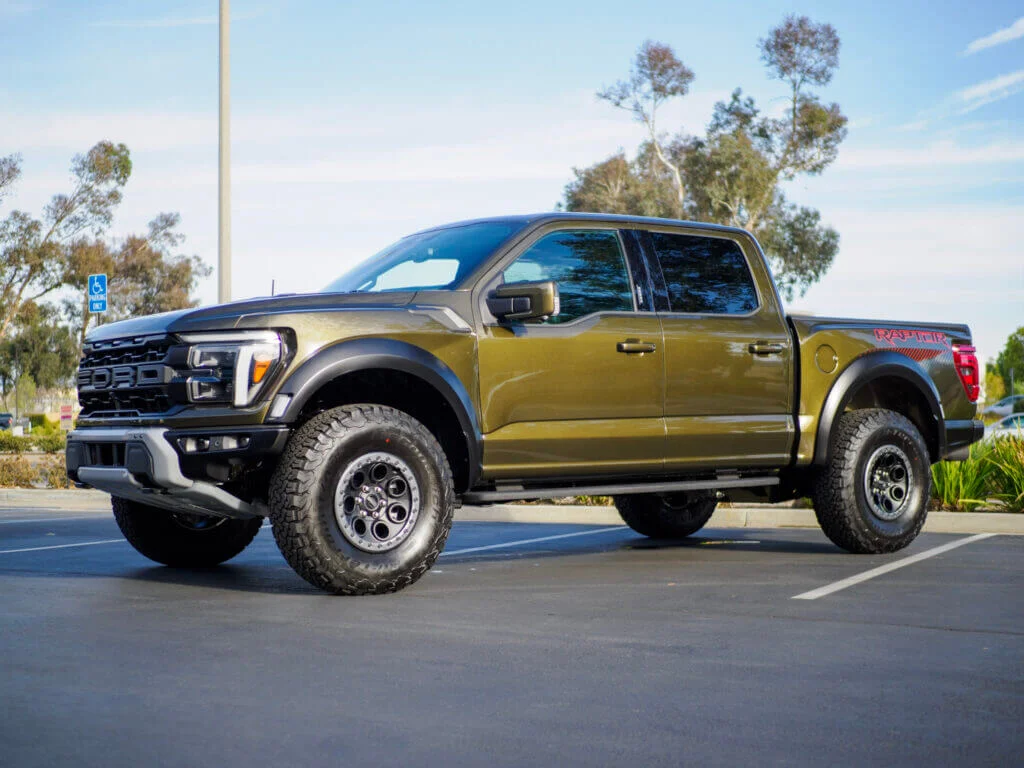 Undercarriage coating applied to Ford Raptor using Feynlab Industrial Coating at DBR Auto Detail in Murrieta
